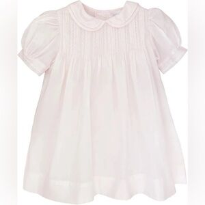 Petit Ami Pale Pink 6 mo Smocked Dress Peter Pan Collar